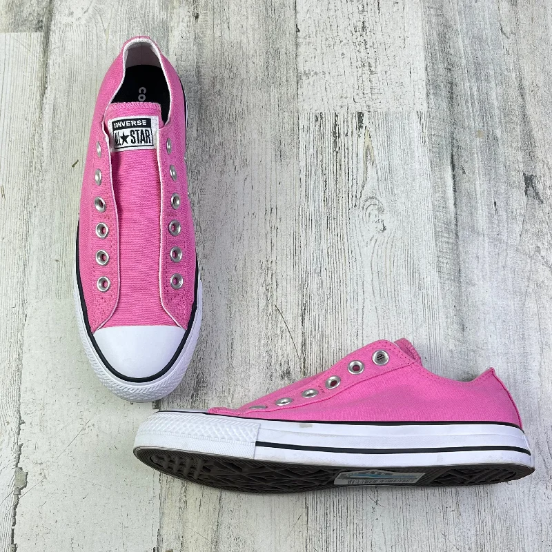 Flats for mild seaside strolls -Shoes Flats By Converse In Pink, Size: 7.5