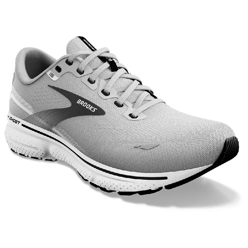 Running shoe for cozy run tracks -Brooks Ghost 15 Running Shoe Alloy/Oyster/Black (Men's)