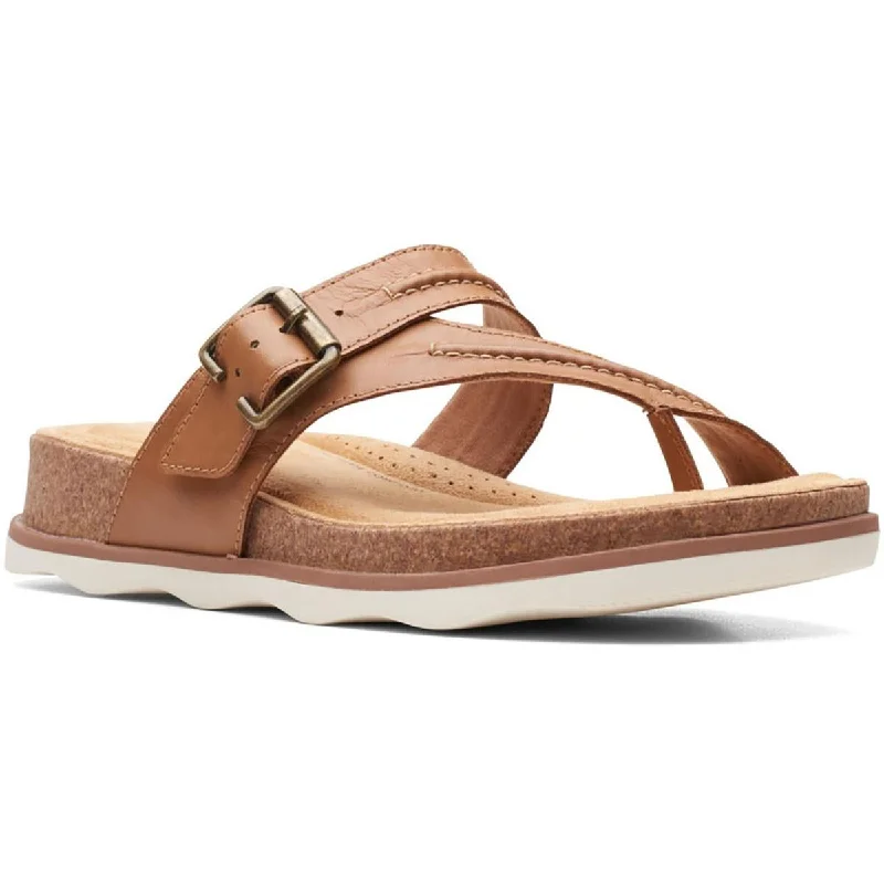 Sandals with bright shades -Clarks Womens Brynn Madi Buckle Cushioned Footbed Slide Sandals