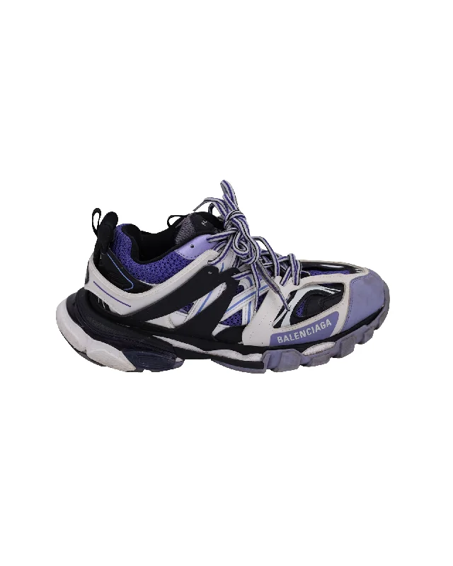 Balenciaga Track Sneakers in Purple Polyurethane