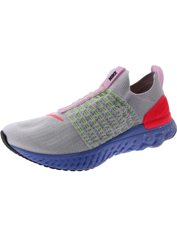 Running shoe with craft run stamp -React Phantom Run FK 2 Womens Lace-Up Fitness Running & Training Shoes