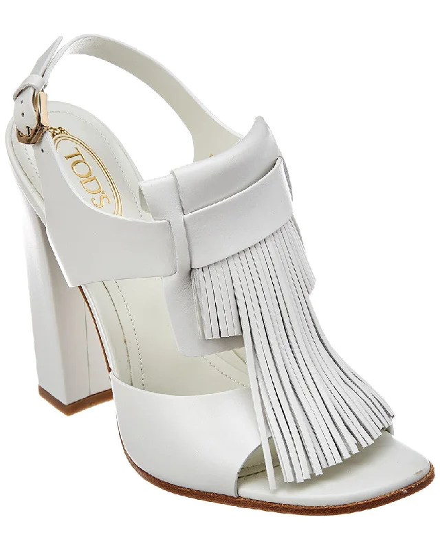 TOD’s Leather Heeled Sandal