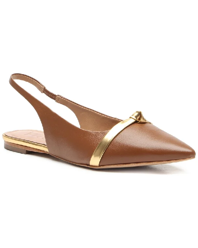 Slippers with sealed nap treads -Vicenza Burnie Leather Slingback