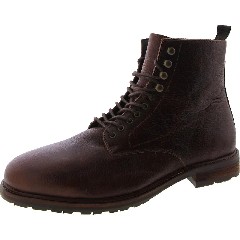 Shoe the Bear Mens Leather Ankle Combat & Lace-Up Boots