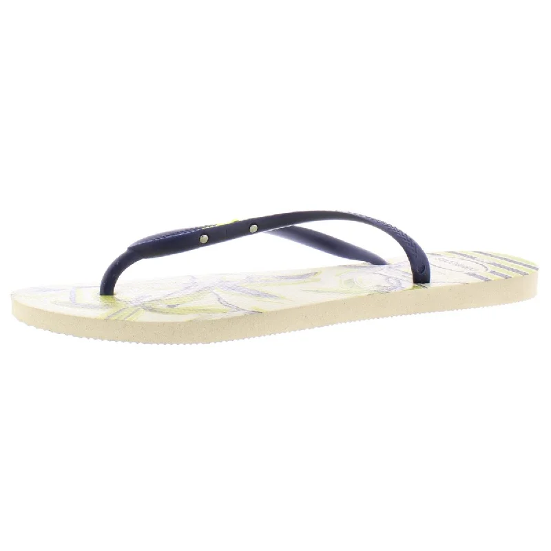 Sandals with strong heels -Havaianas Womens Tropical Sandals Slip On Flip-Flops