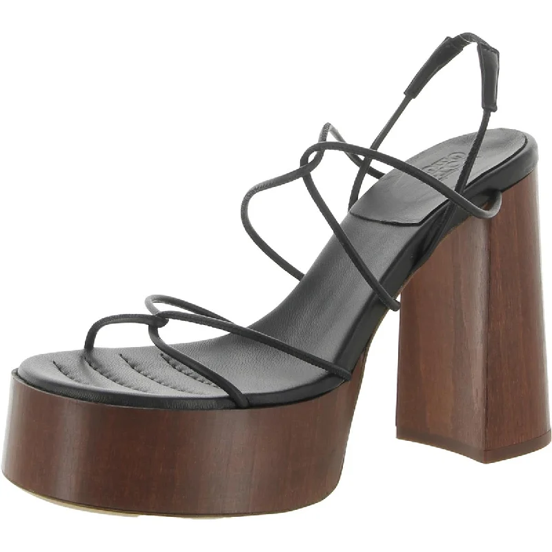 Comfortable sandals for men -GIA/RHW Womens Rosie 28 Leather Strappy Platform Sandals