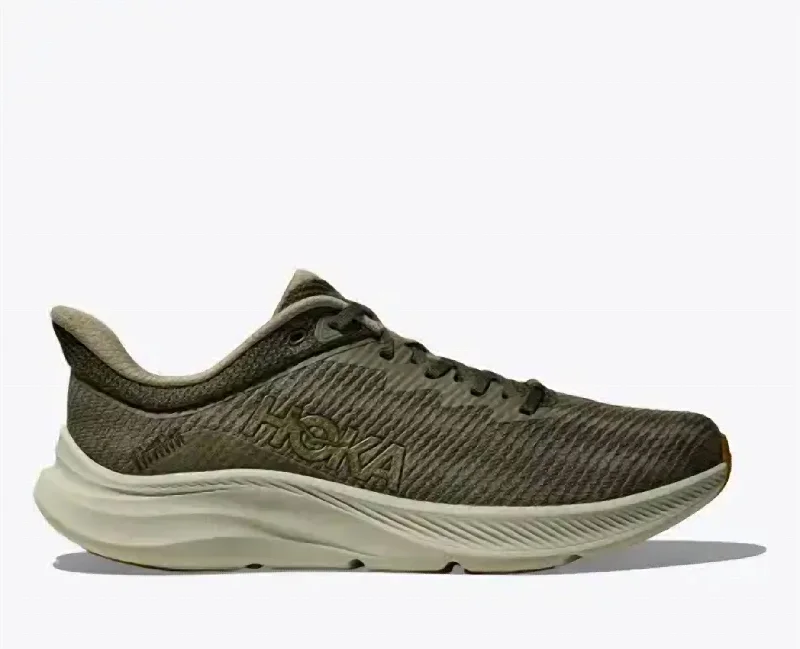 Running shoe with short run repose -Men's Solimar Running Shoes In Olive