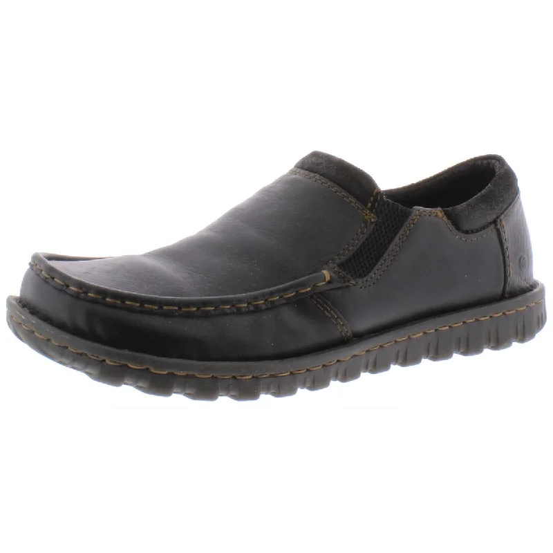 Lightweight loafers for sunny dusk repose-Born Mens Gudmund Leather Slip On Loafers