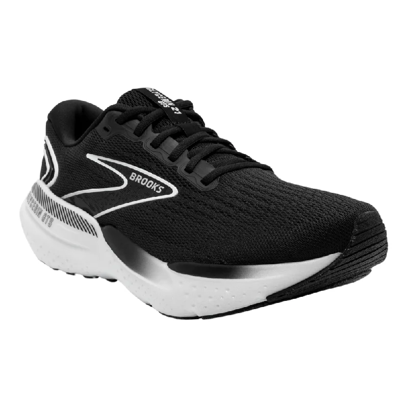 Running shoe for track run hops -Brooks Glycerin GTS 21 Black/Grey/White Running Shoe (Men's)