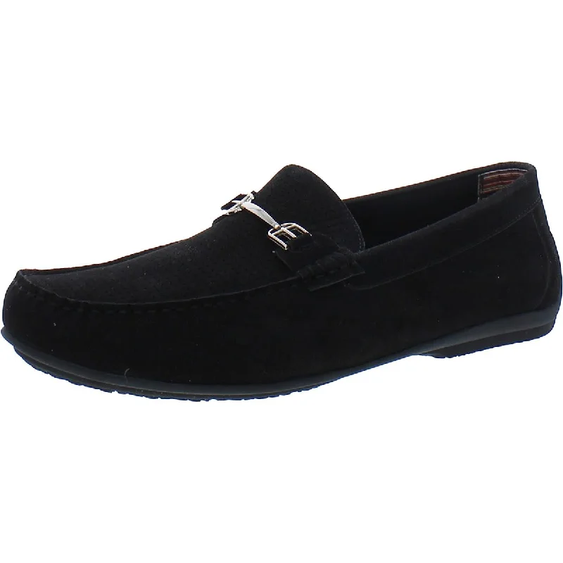 Breathable loafers for warm dusk tranquility-Stacy Adams Mens Corley  Leather Slip On Loafers