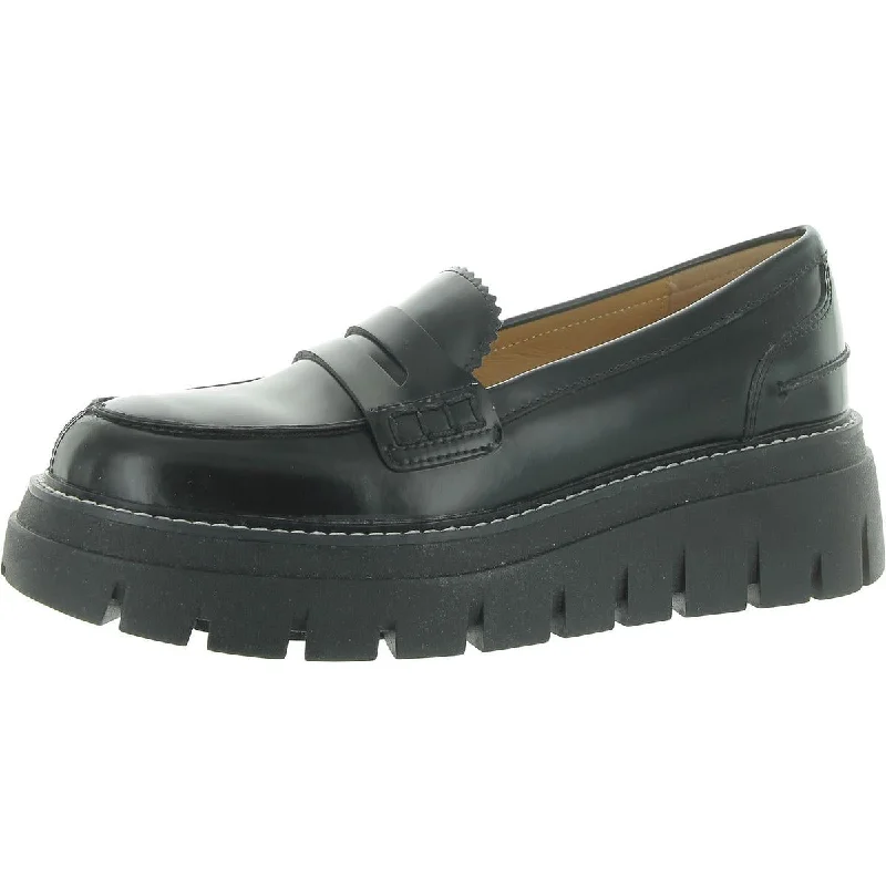 Trendy loafers for chic evening sophistication-J/Slides Womens Willa Leather Slip-On Loafers