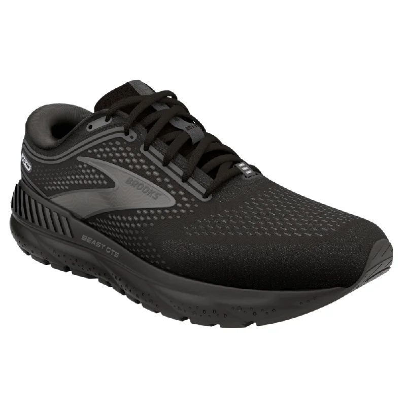 Running shoe with slit run weave -Brooks Beast GTS 23 Black/Ebony/Gunmetal Running Shoe (Men's)