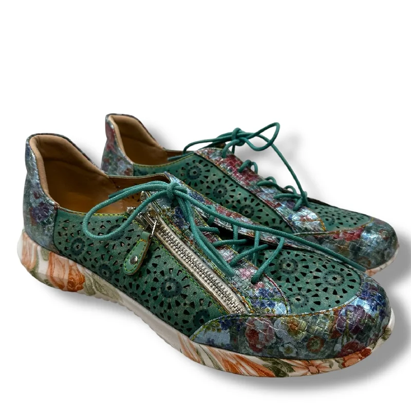 Flats for men with arch soothing -Shoes Flats By Spring Step In Multi-colored size 42