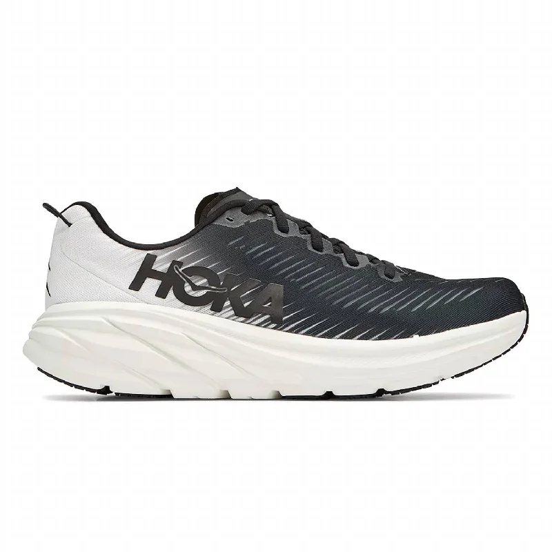 Running shoe for chill run loafing -Men's Rincon 3 Running Shoes In Black/white