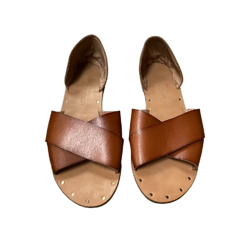 Flats with cozy sole fabrics -Shoes Flats By Cynthia Rowley In Brown, Size: 7.5