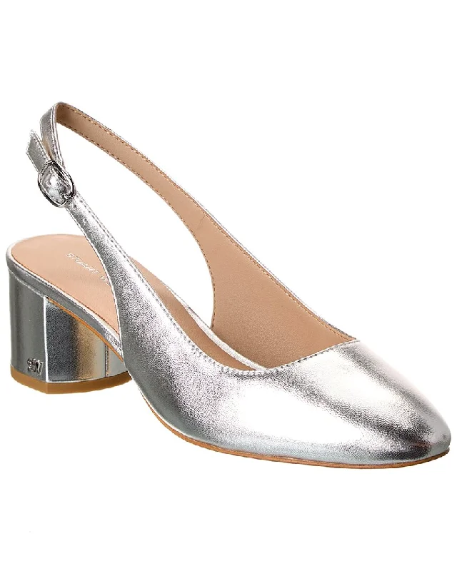 Stuart Weitzman Bridgt 50 Leather Slingback Pump