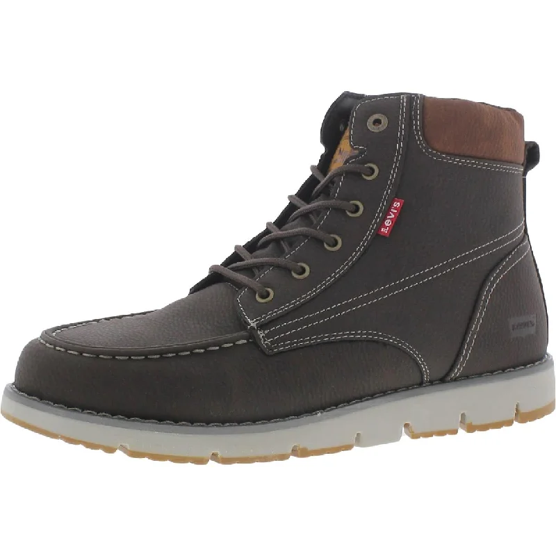 Levi's Mens Dean WX UL Rugged Faux Leather Casual Hiker Chukka Boot