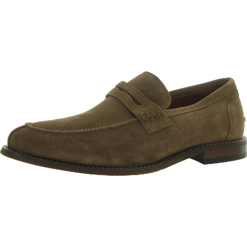 Soft loafers for gentle night calm-Stacy Adams Mens MARLOWE Leather Almond toe Loafers